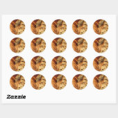 Sticker Rond Pain De Raisin Et cannelle (Feuille)