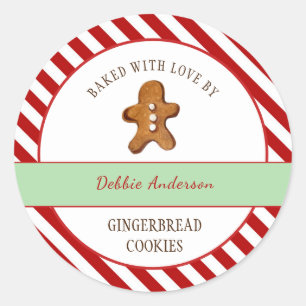 Sticker Rond pain d'épice biscuits de Noël boulangers