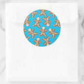 Sticker Rond Pain d'épices squelette Hommes (Sac)