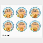 Sticker Rond Pain rustique de la cuisine de personnalisation (Feuille)