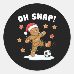 Sticker Rond Pains d'épice de Noël Oh Snap Cookie Noël Fêtes