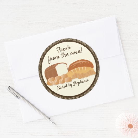 Sticker Rond Pains frais (Enveloppe)