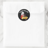 Sticker Rond Paint Killer Funny Pill Pun Dark BG (Sac)