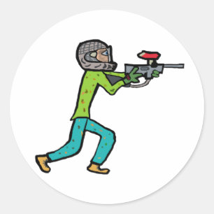 Sticker Rond Paintball
