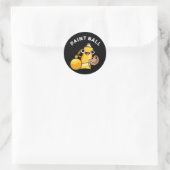 Sticker Rond Paintball Funny Paint Pun Dark BG (Sac)