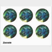 Sticker Rond Paintball Surreal (Feuille)