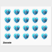 Sticker Rond Paire de dauphins (Feuille)