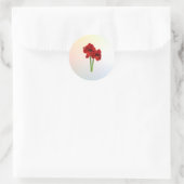 Sticker Rond Paire de Red Amaryllis (Sac)