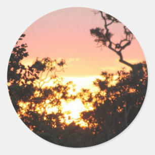 Sticker Rond Paisagem de COM de personalizados de Diversos