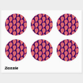 Sticker Rond Paisley coloré (Feuille)
