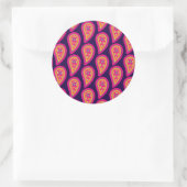 Sticker Rond Paisley coloré (Sac)