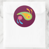 Sticker Rond Paisley Fun (Sac)