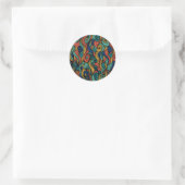 Sticker Rond Paisley haché (Sac)
