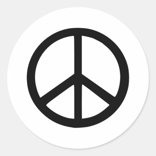 Sticker Rond Paix (Devant)