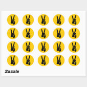 STICKER ROND PAIX (Feuille)
