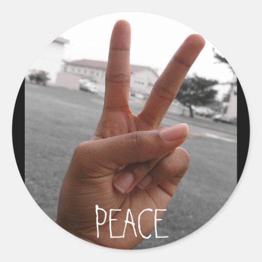 STICKER ROND PAIX (Devant)