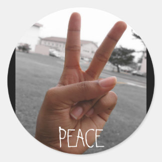 STICKER ROND PAIX