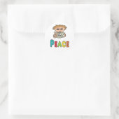Sticker Rond Paix (Sac)