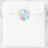 Sticker Rond Paix (Sac)