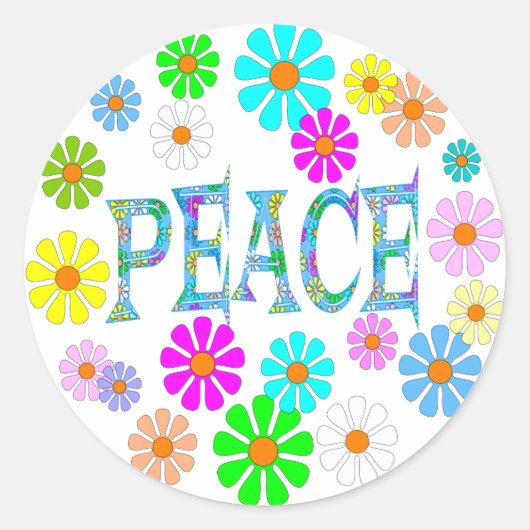 Sticker Rond Paix (Devant)