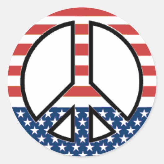 Sticker Rond paix (Devant)