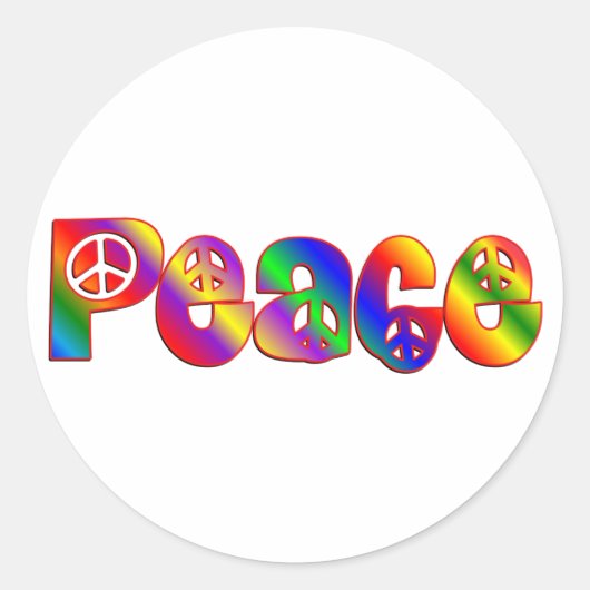 STICKER ROND PAIX (Devant)