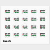 Sticker Rond Paix (Feuille)