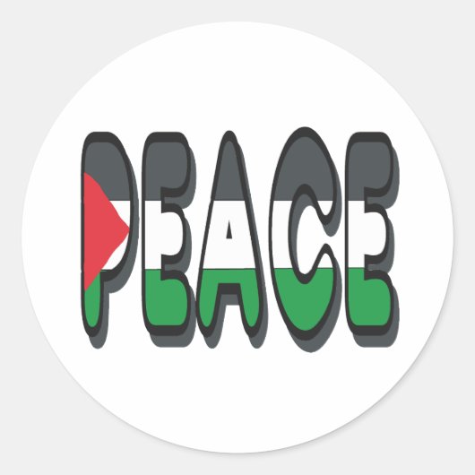 Sticker Rond Paix (Devant)