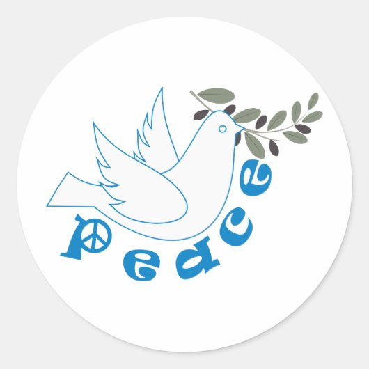 Sticker Rond Paix (Devant)