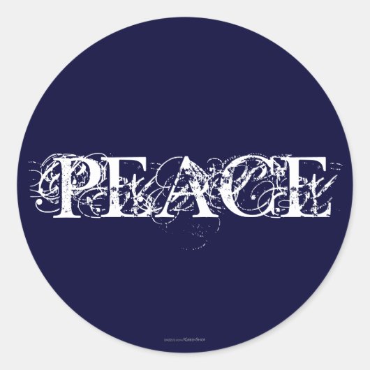 Sticker Rond Paix (Devant)