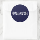 Sticker Rond Paix (Sac)