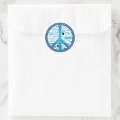 Sticker Rond Paix (Sac)