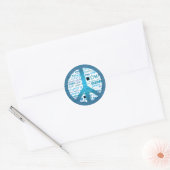 Sticker Rond Paix (Enveloppe)
