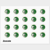 Sticker Rond Paix afghane (Feuille)