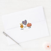 Sticker Rond Paix amour chute (Enveloppe)