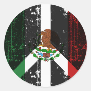 Sticker Rond Paix au Mexique