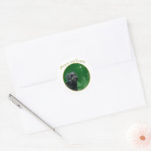 Sticker Rond Paix d'Affenpinscher (Enveloppe)