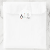 Sticker Rond Paix dalmate Sur Terre (Sac)
