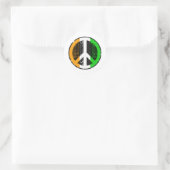 Sticker Rond Paix dans Cote Divoire (Sac)