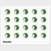Sticker Rond Paix de Kuvasz (Feuille)