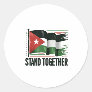 Sticker Rond Paix de Palestine