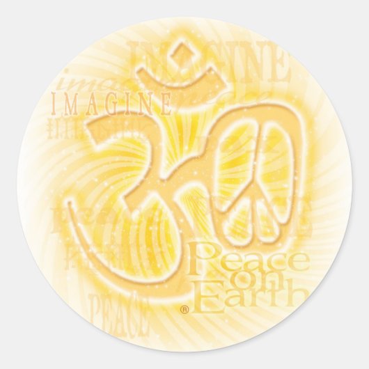 Sticker Rond Paix d'Ohm (Devant)