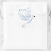 STICKER ROND PAIX DOVE (Sac)