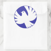 STICKER ROND PAIX DOVE (Sac)