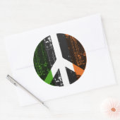 Sticker Rond Paix en Irlande (Enveloppe)