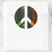 Sticker Rond Paix en Irlande (Sac)