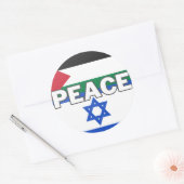 Sticker Rond Paix en Palestine Israël (Enveloppe)