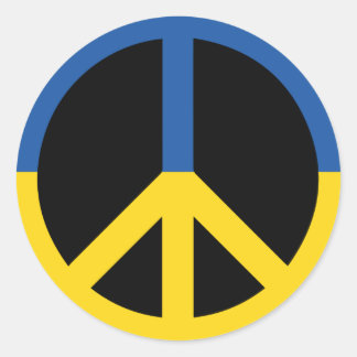 Sticker Rond paix en ukraine