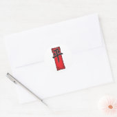 Sticker Rond Paix et Amour ! (Enveloppe)