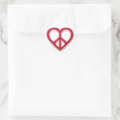 Sticker Rond Paix et amour (Sac)